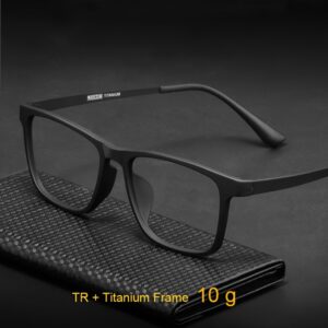 Ultra-Light TR90 Frame Large Face Glasses Frame Retro Square Eyewear
